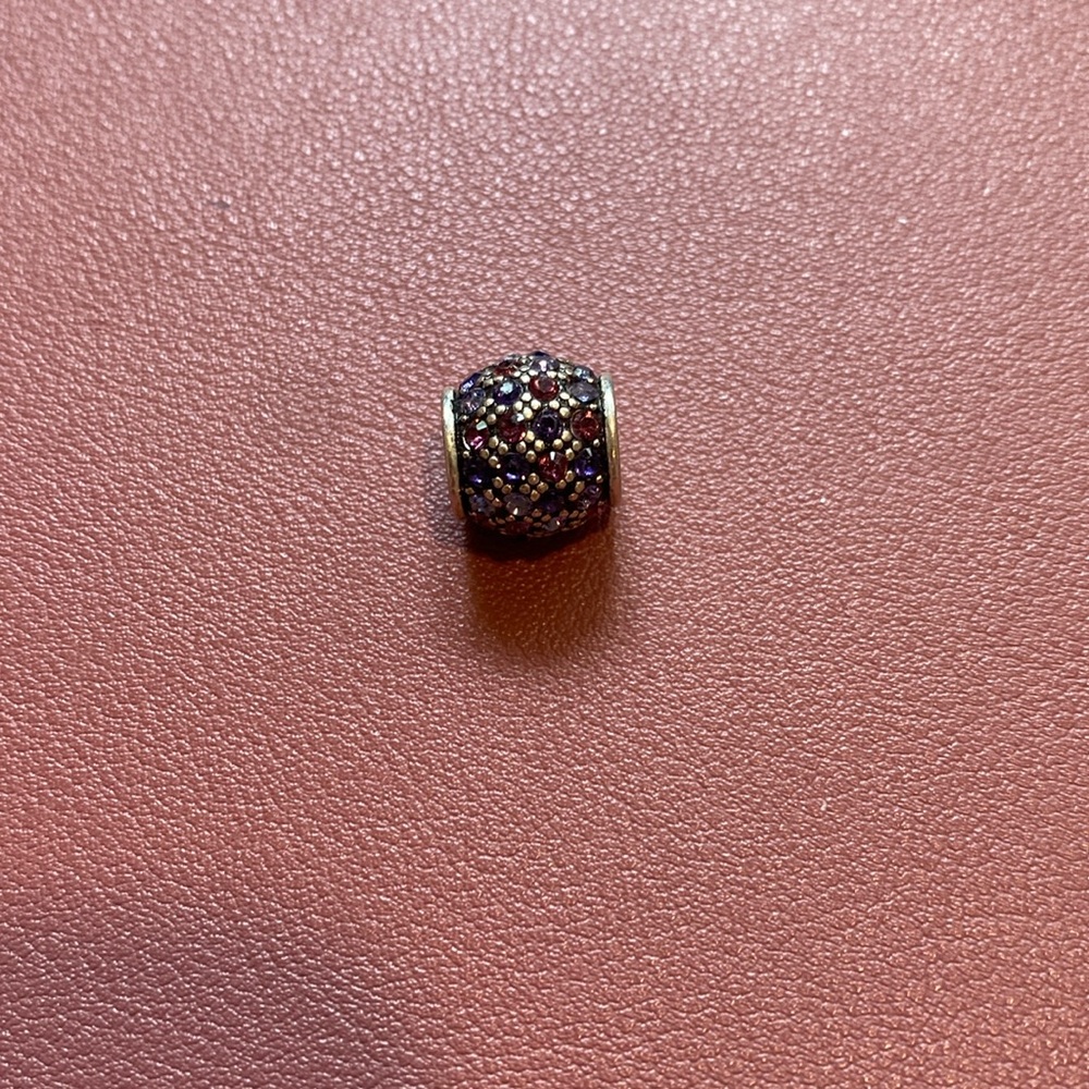 Purple Brighton rhinestone spacer